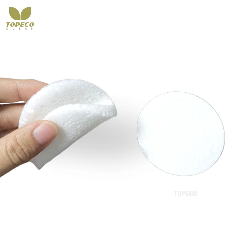 Topeco Compressed Natural Cellulose Facial Wipe Bath Sponge Super Water Absorption Eco Friendly Cellulose Facial Sponge