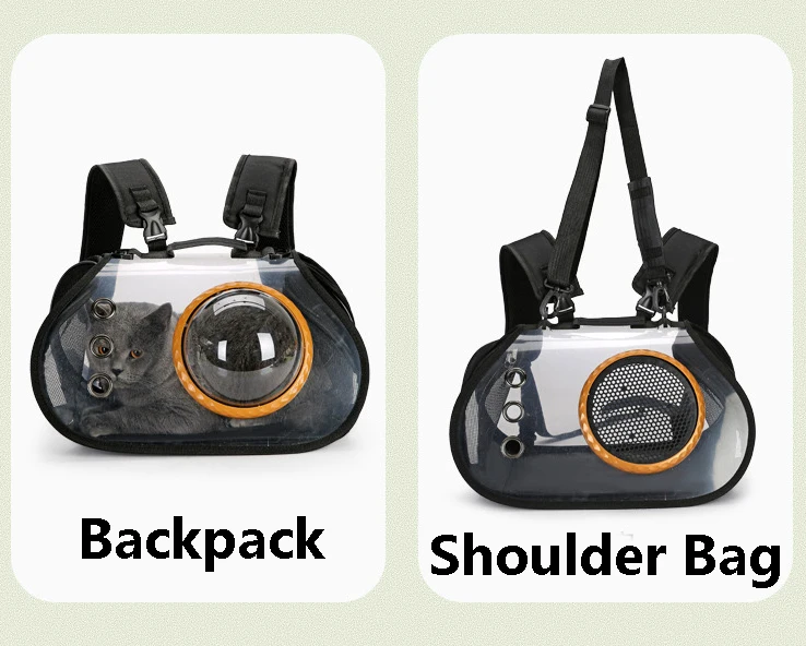 Outdoor Small Animal Go Out Portable Travel Air Case One Shoulder Backpack Diagonal Cat Dog Pet Bag Space Capsule Carrier Box