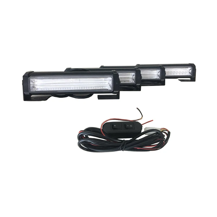 Auto 10v 100v Amber Strobe Warning LED Beacon Light For Forklift