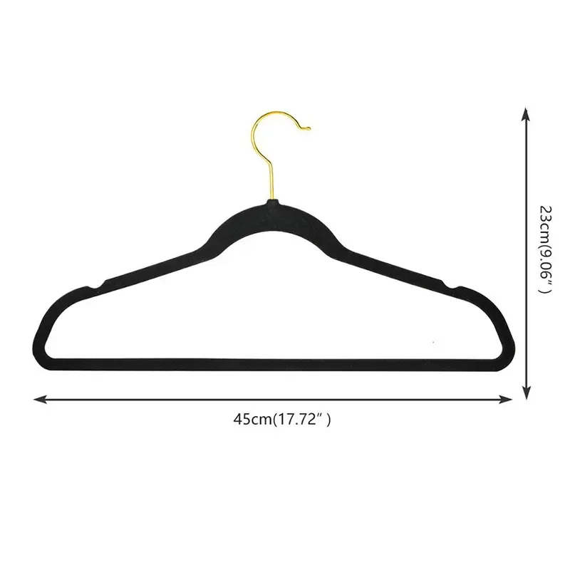 CHARISMA Velvet Hangers With 360 Swivel Gold Hook Non-Slip Coat Hangers Space Saving Sturdy Durable Modern Clothes Hangers
