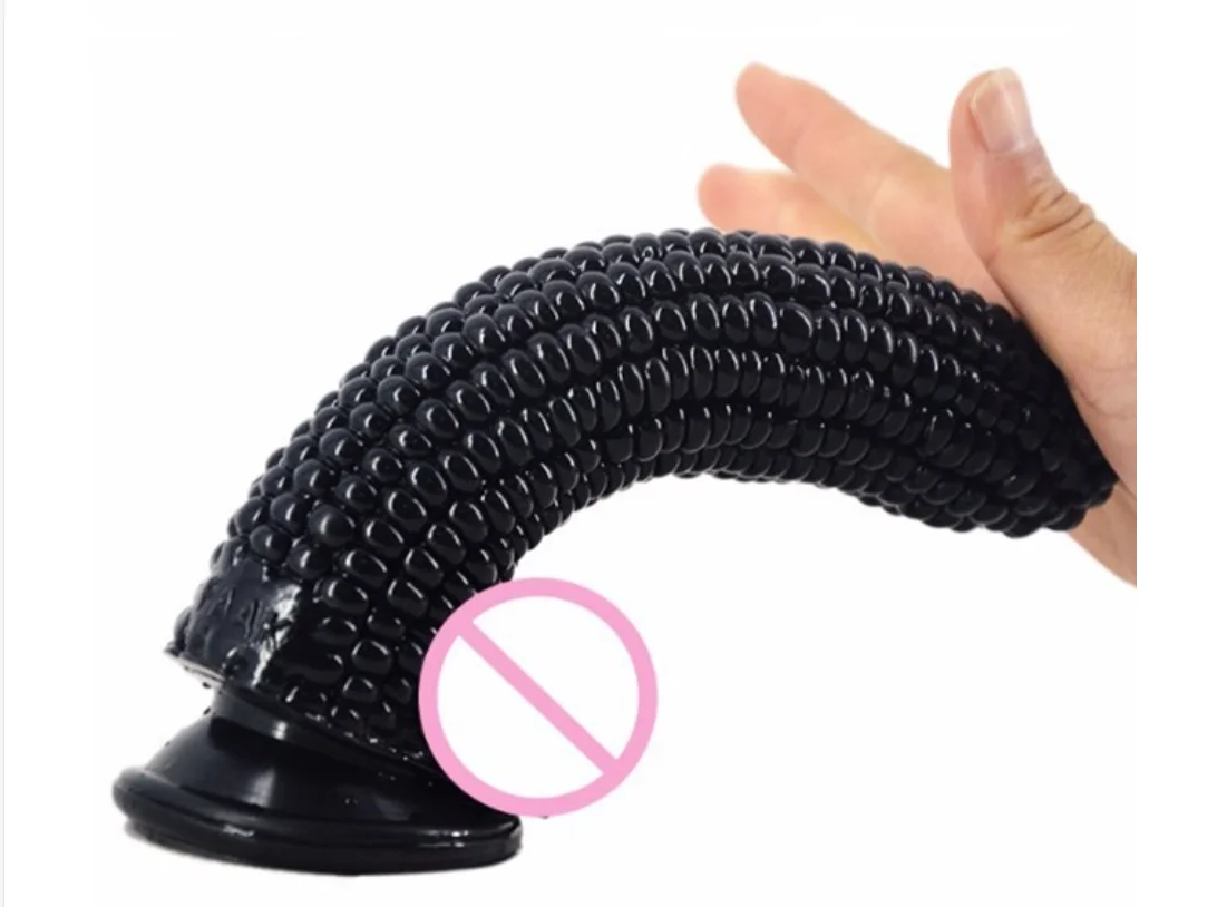 Wholesale Fruit Corn Shape Dildo Long And Huge Dildo  Realistic Penis For Men Women Silicone artificial dick