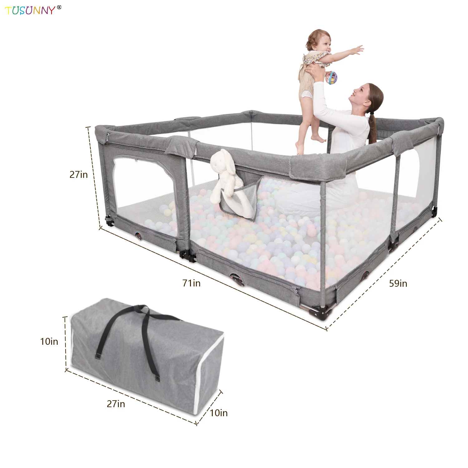 China Manufacturer Plastic Foldable Baby Playpen Safety Baby Playpens Large Baby Playpen