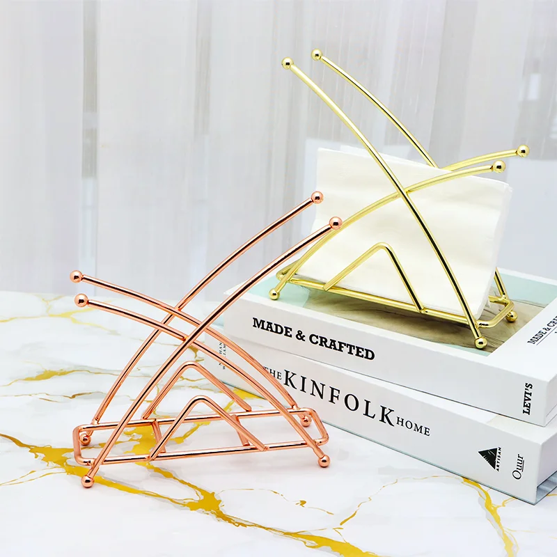Factory Custom Kinds of Shaped Table Tissue Napkin Holders Stainless Steel Napkin Holders