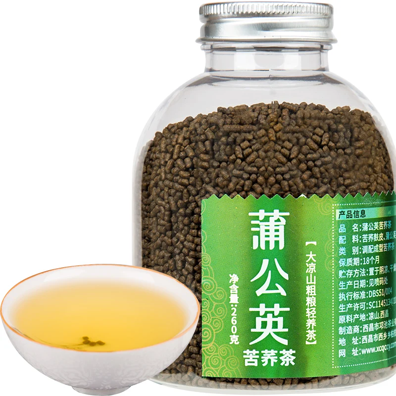Buckwheat tea Chinese organic dandelion flower and tartary buckwheat falvor tea for weight loss slimming and detox