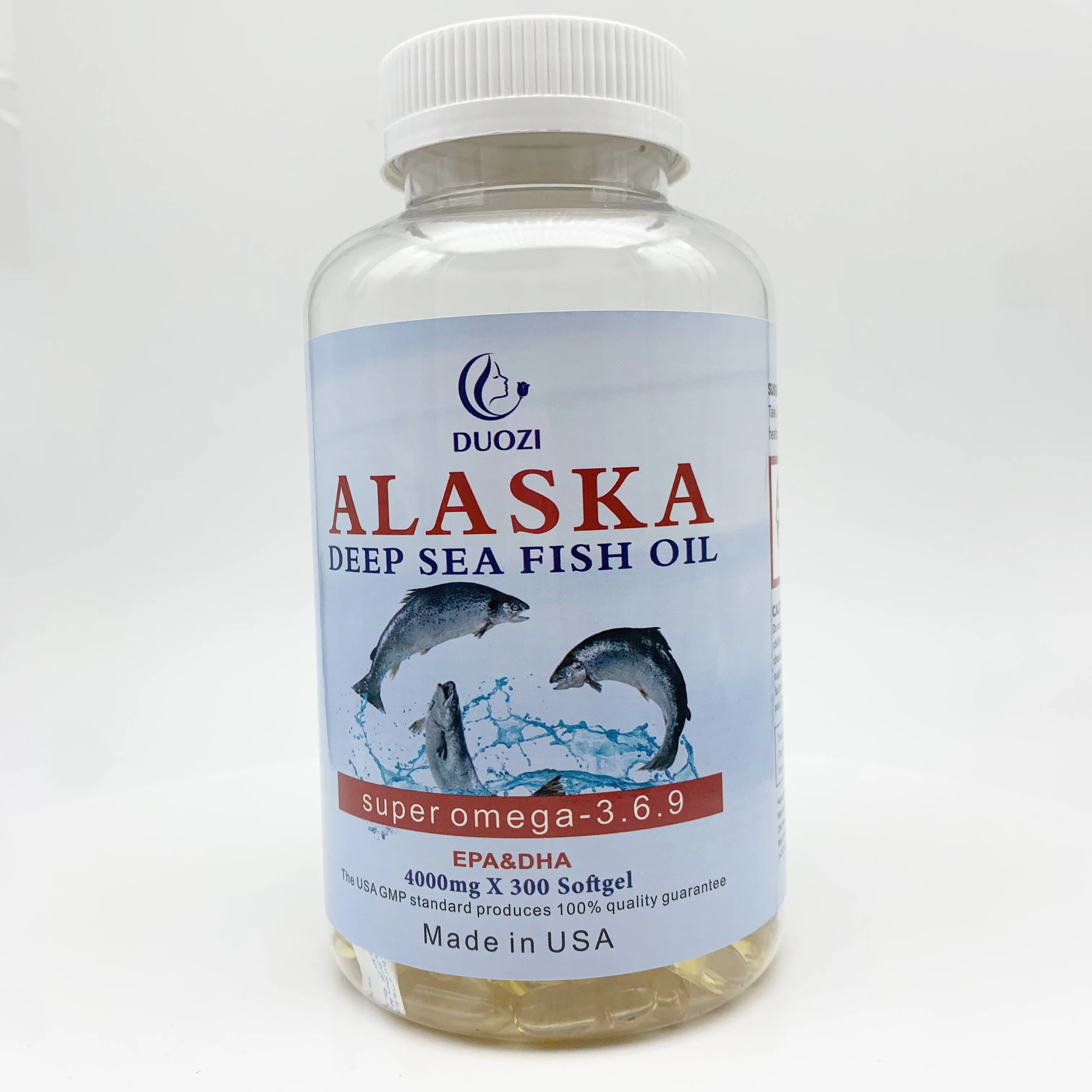 High Quality Super Omega Deep-sea Fish Oil Supplement 4000mg Softgel One Bottles for Long-lasting Replenishment