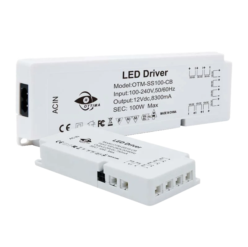 Светодиодный источник питания для освещения DC12V 24V 24W 36W 60W 100W Шкаф светодиодный трансформатор Импульсный светодиодные полосы драйверы