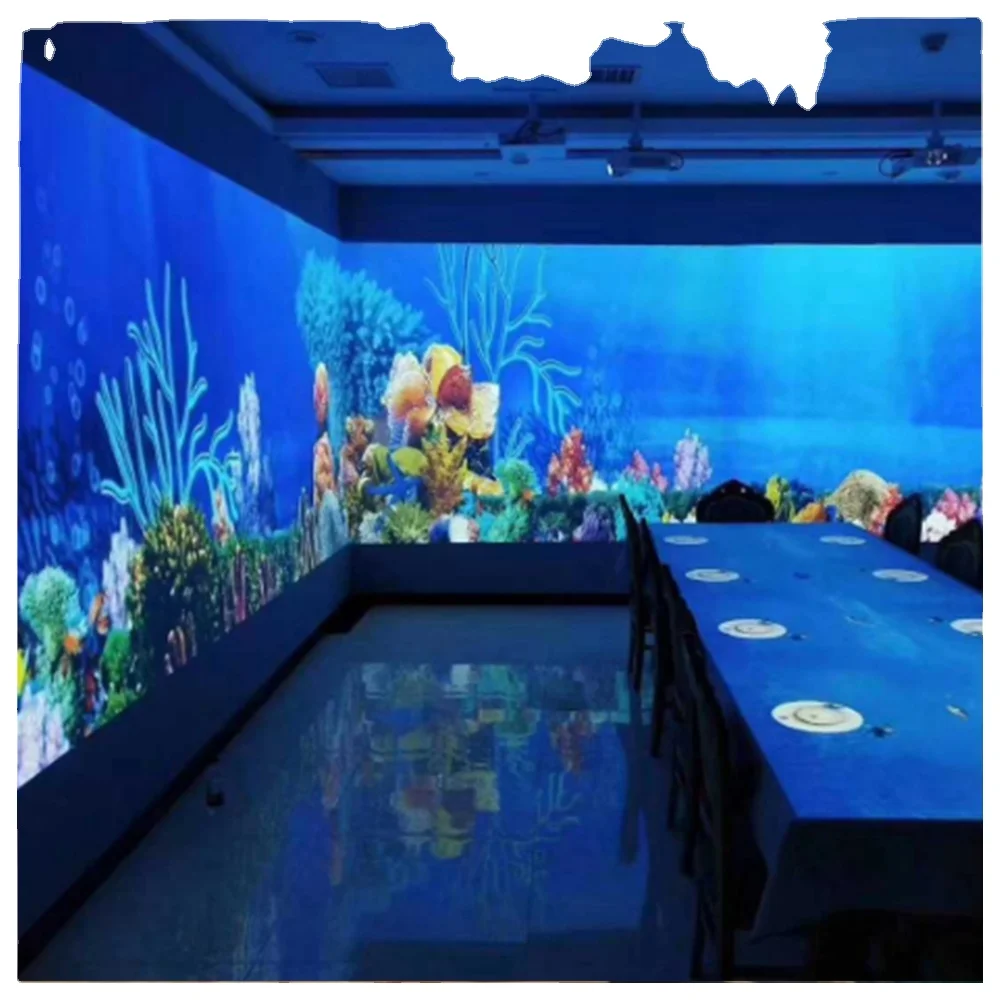 Low price interactive floor advertising display,msd7816 solution