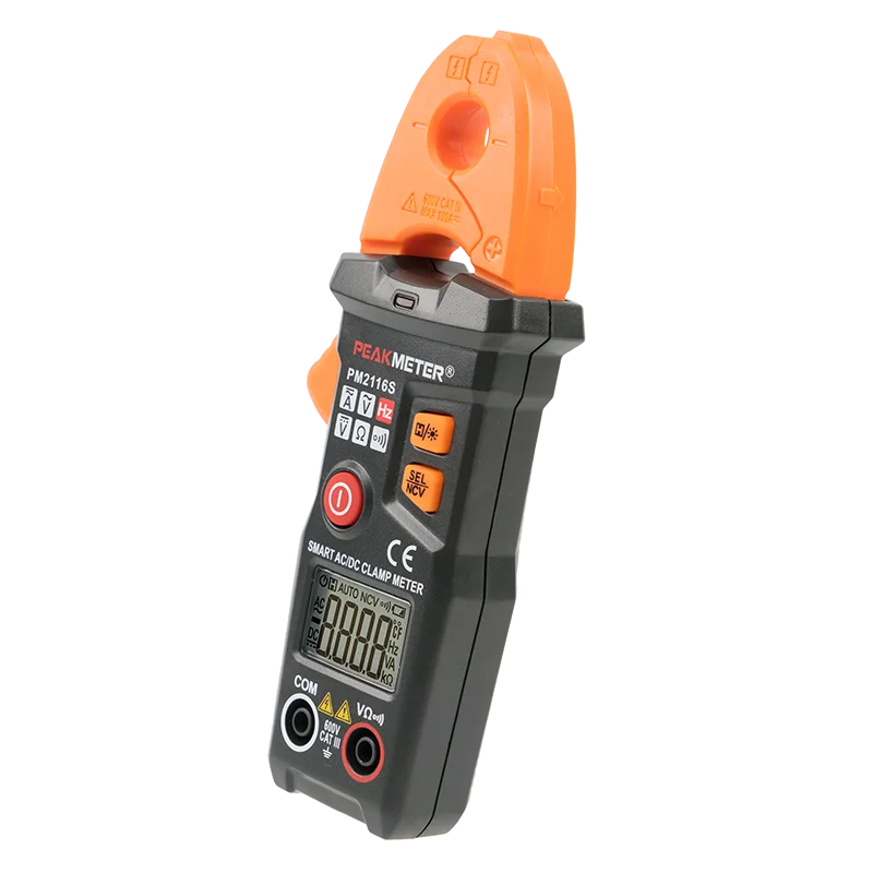 Peakmeter PM2116S 2019 самый популярный цифровой ce Автоматический переменный и постоянный ток частота портативный мини карманный размер NCV умный