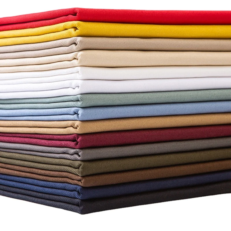 Tc Fabric 65 Polyester 35 Cotton TC 20*16 120*60 TWILL Plain Dyed Clothing Fabric