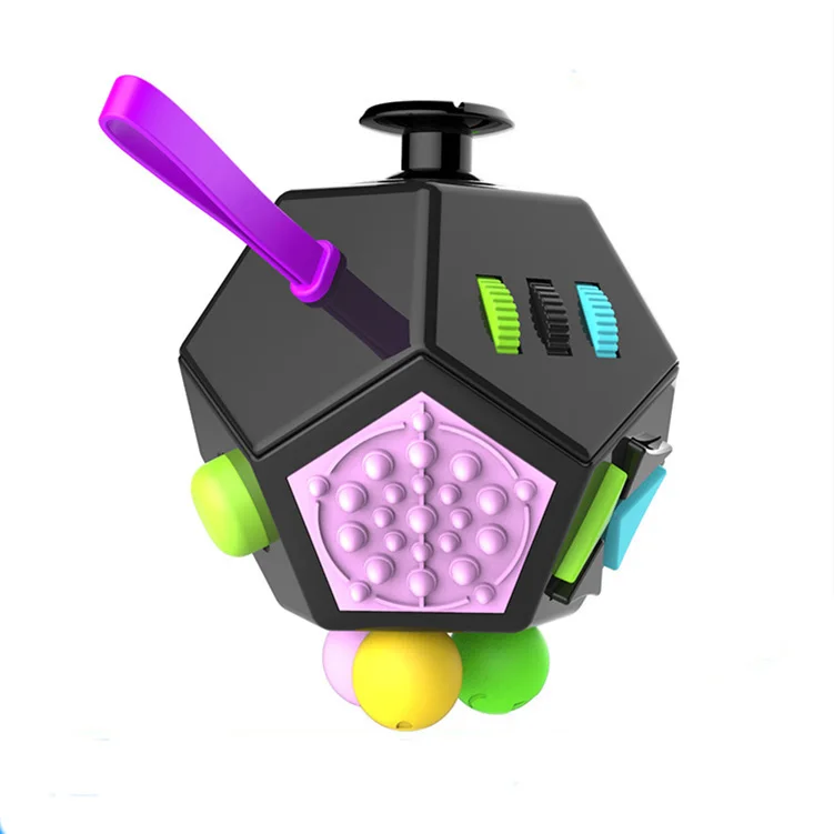 2021 hot selling 12 sides fidget toy for anti stress EDC toys hand sensory fidget toy