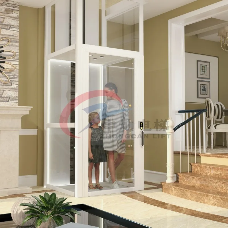 manufacturer indoor one 3 floor glass villa home house lift/ Home China Sightseeing Glass Lift