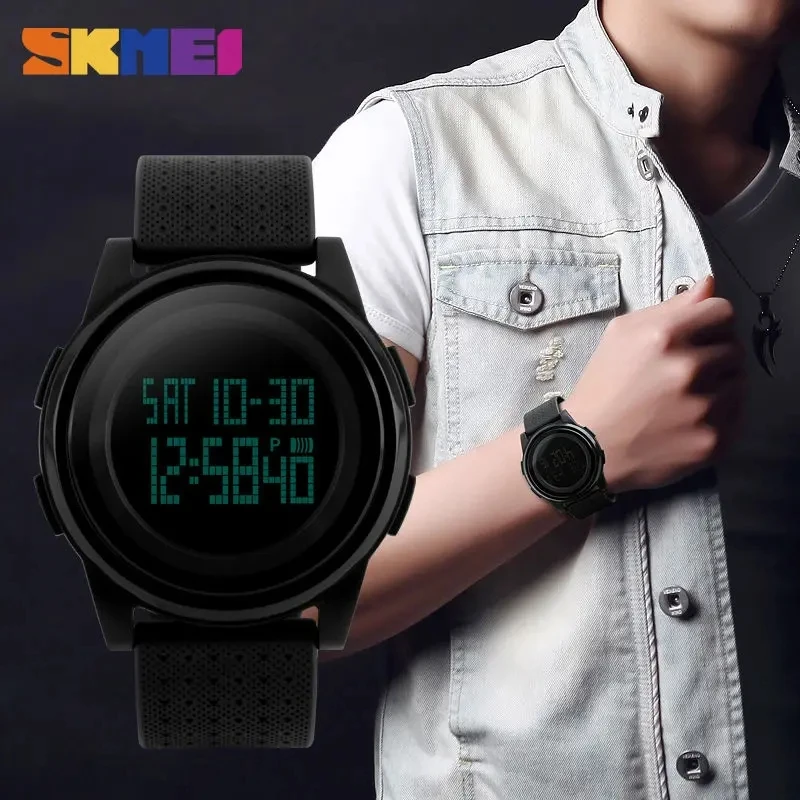 Skmei 1206 Simple Style Women High Quality Fashion Multi Color Men Wrist Watches Casual Digital Watch Wholesale China Factory