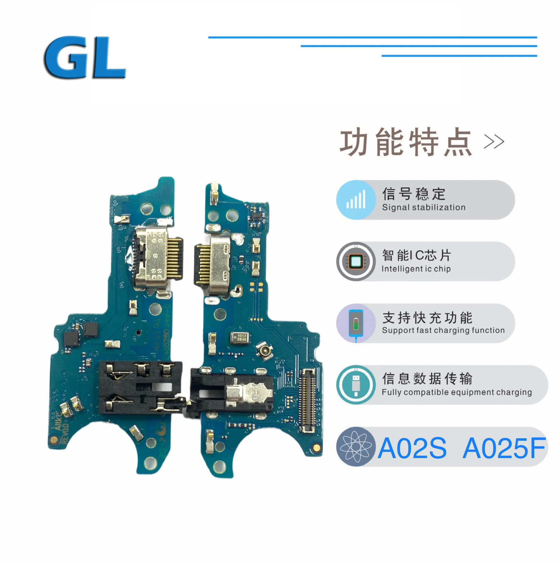 IIDA For Samsung Galaxy A10e A20 A50 A70 A80 A10s A01 board USB Charging Port Flex Cable Board phone repair part
