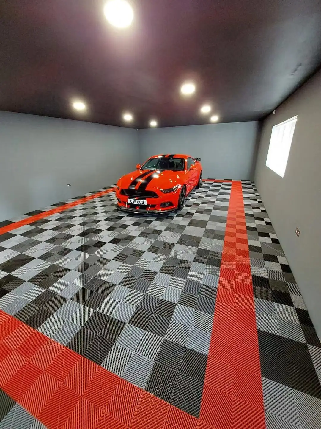 anti-slip interlocking pp garage floor tiles plastic car wash drain garage carpet modular car garage floor mat