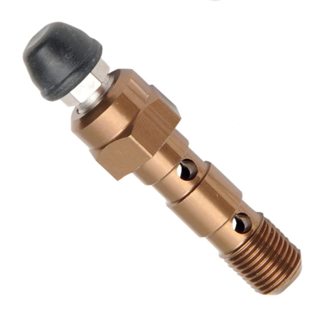 Titanium Double Banjo Bolt Rear Brake Master Cylinder Caliper M10X(1.00Mm) 30Mm Race Spec For Brake/Clutche Titanium Banjo Bolt