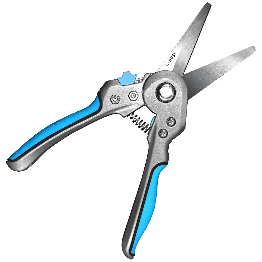 Professional Lock And Spring Design  Stainless Steel Gardening Straight Blade Pruner Shears