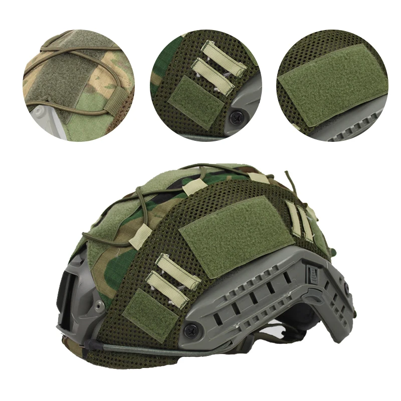 FAST winter and summer tiger spot camouflage helmet hood cover camouflage helmet cloth cover adjustable