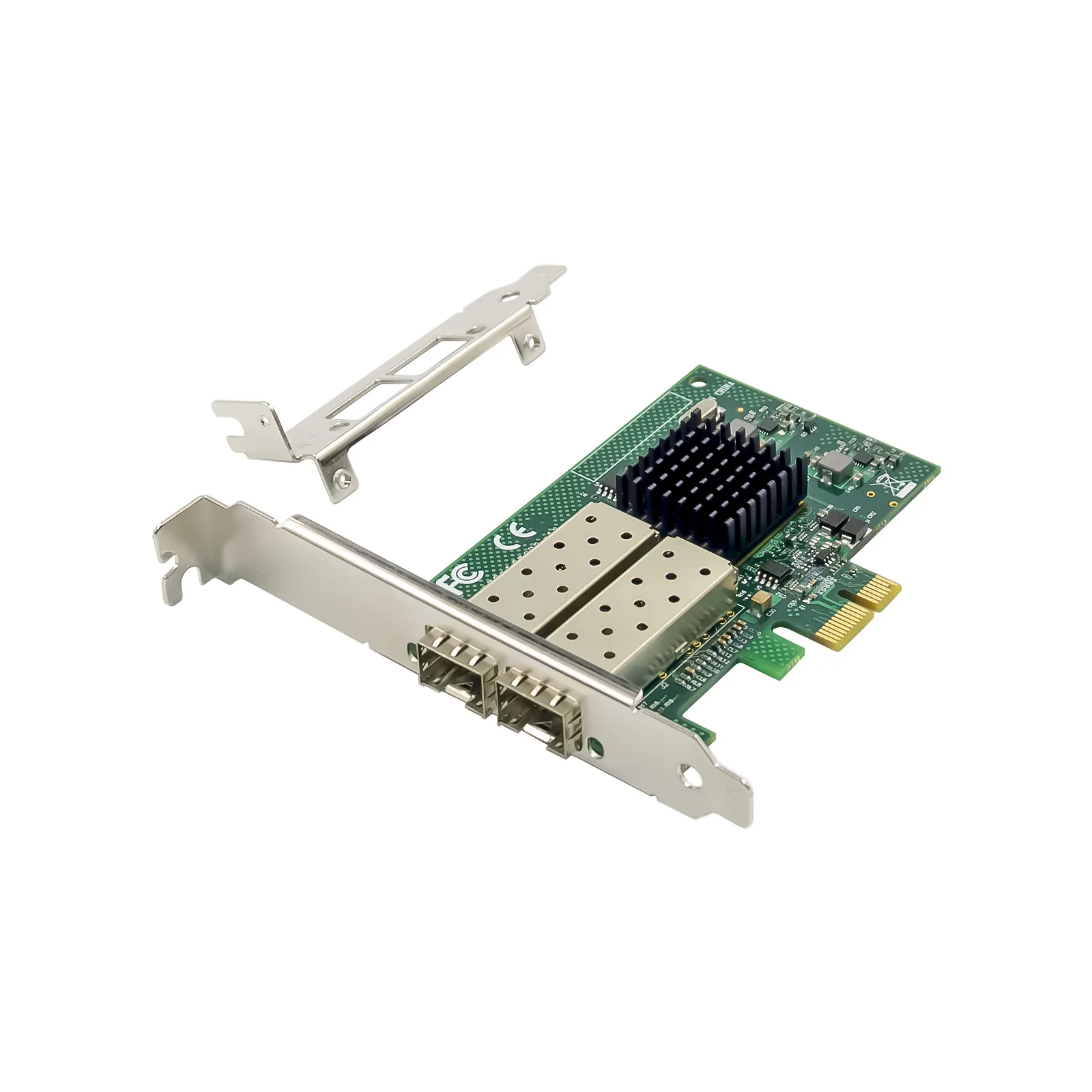 Двухпортовый 1G SFP Ethernet PCI Express X1 гигабитная карта адаптера ST7257, чипсет JL82576EB