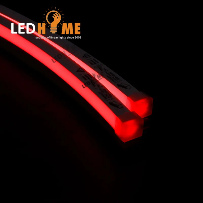 LEDHOME Free Cutting NE-1615 DC 24V Epistar Chip  Topview 120 Degree Beam Angle Silicon Neon Flex Light