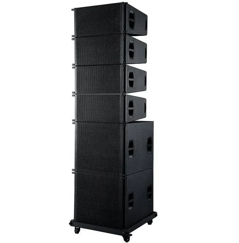 Single 12 inch line array speakers with Single18 inch subwoofer powerful outdoor (8+4)line array speakers