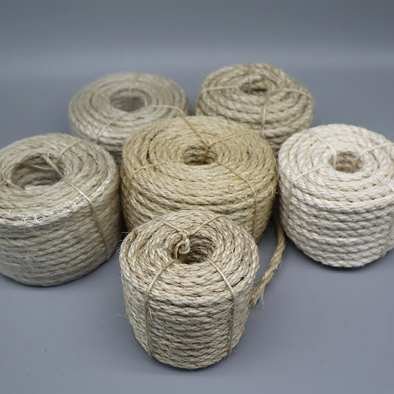 Manila outdoor rope ship rope 6~60mm 3/4-strand sisal rope