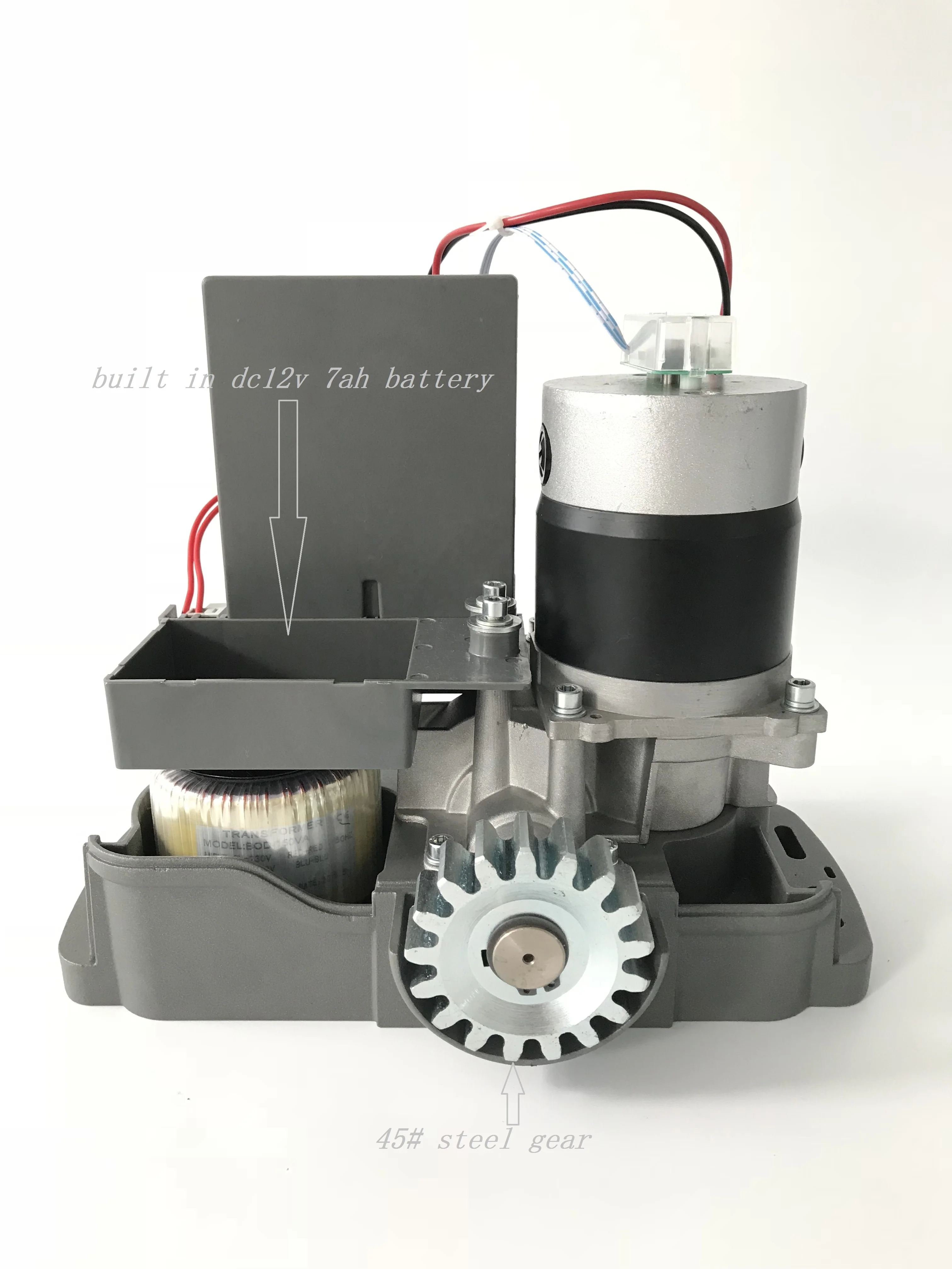 Italian quality DC12V sliding gate opener kit include wireless keypad and photocells