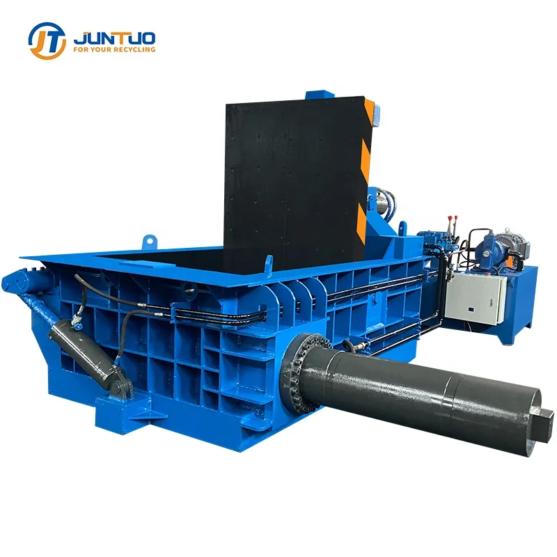 JUNTUO waste car compactor /car metal balling press/ baling press machine