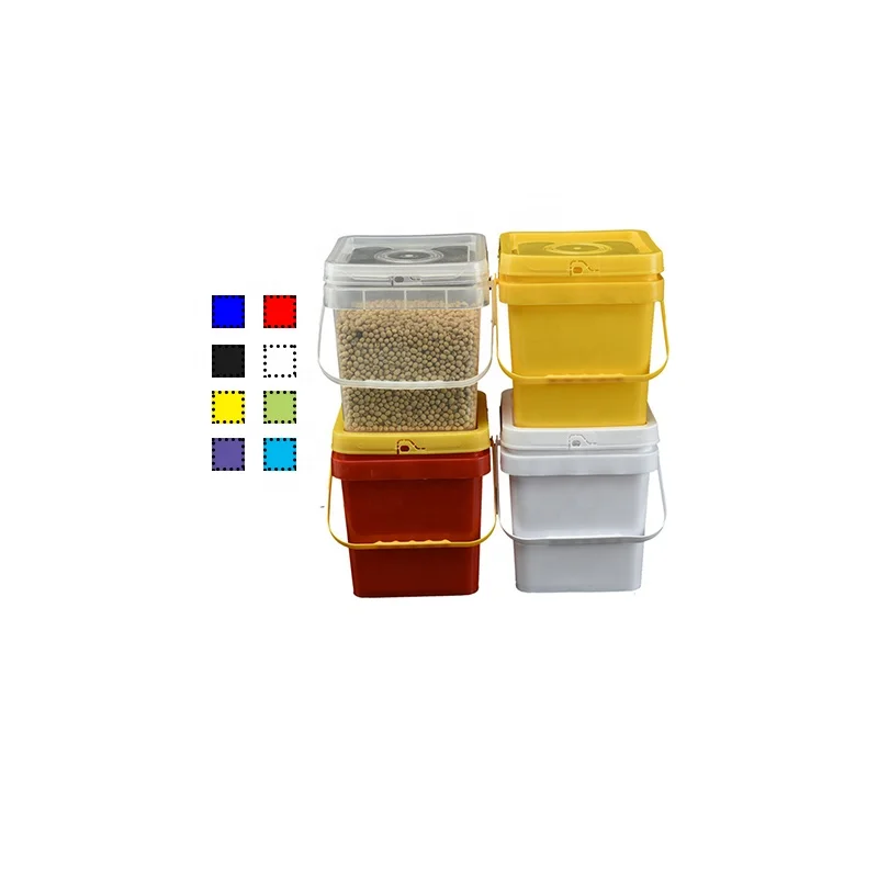 Ведро для воды из пластика 10 л/ведро из прозрачного пластика/пластиковый цилиндр с ручкой