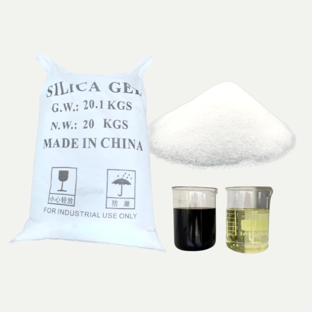 diesel oil bleaching chemical silica gel for waste engine oil decolorizing