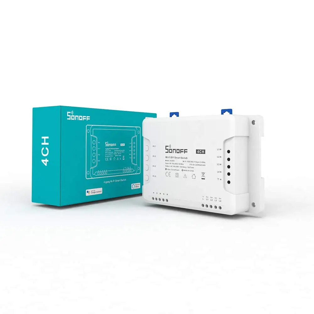 Sonoff 4CH R3 Wifi Smart Switch supporting eWeLink APP Control  4 gangs Wifi switch for Smart Home Aappliances