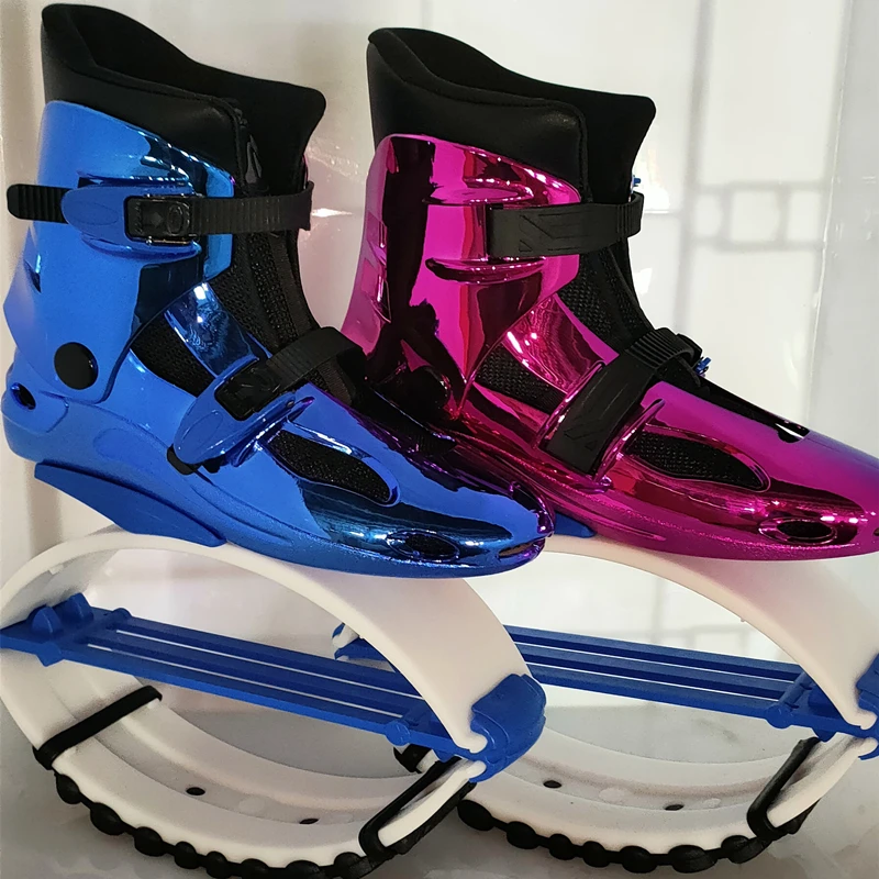 
SYJ3-D Top Power Training Sports Shoes Kangoo Jumps electroplated shiny Two-color Rebound Jumping Shoes Gym Unisex Bounce Boots 