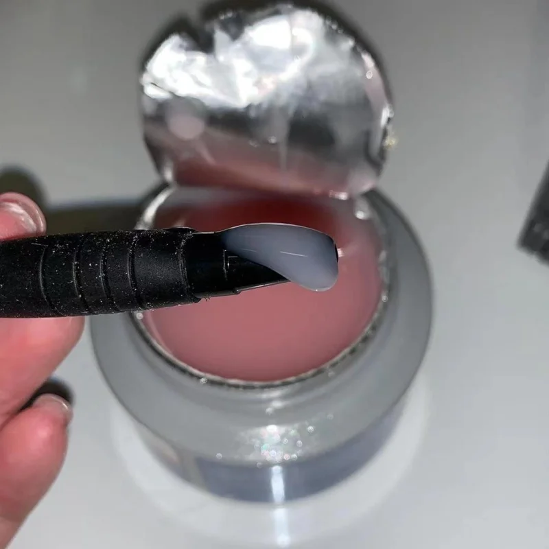 Hot sells 56G soak off camouflage buildering nail extension uv gel lacquer jelly acrylic gel cover pink gel