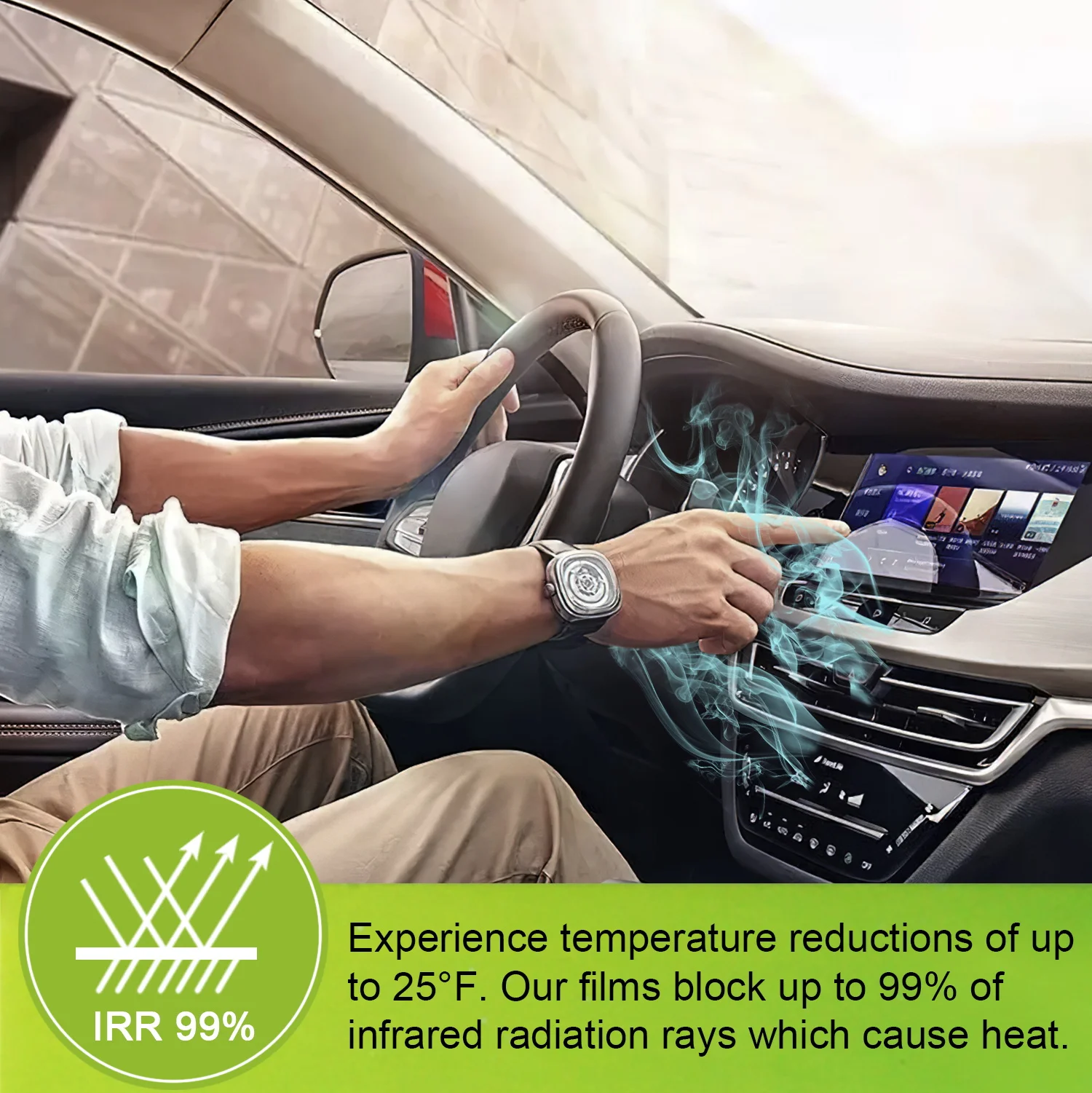 insufilm polarizadonano heat rejection sun protection ceramic tinted car uv window film