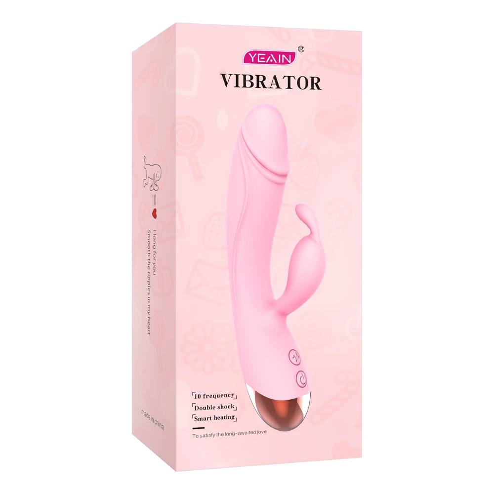  Yeain 10 Speed Vibration Waterproof Silicone Sex Toys Female Masturbation G Spot Rabbit Vibrator for