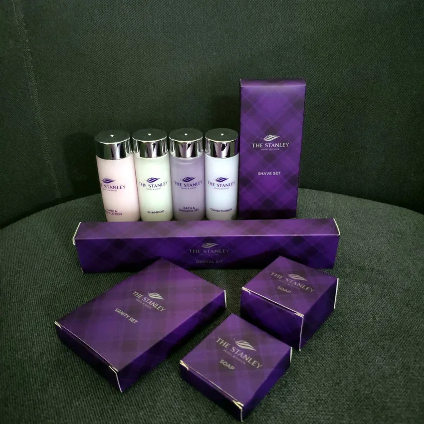 2019 hot sale hotel guest hygiene set hotel bathroom set toiletry set