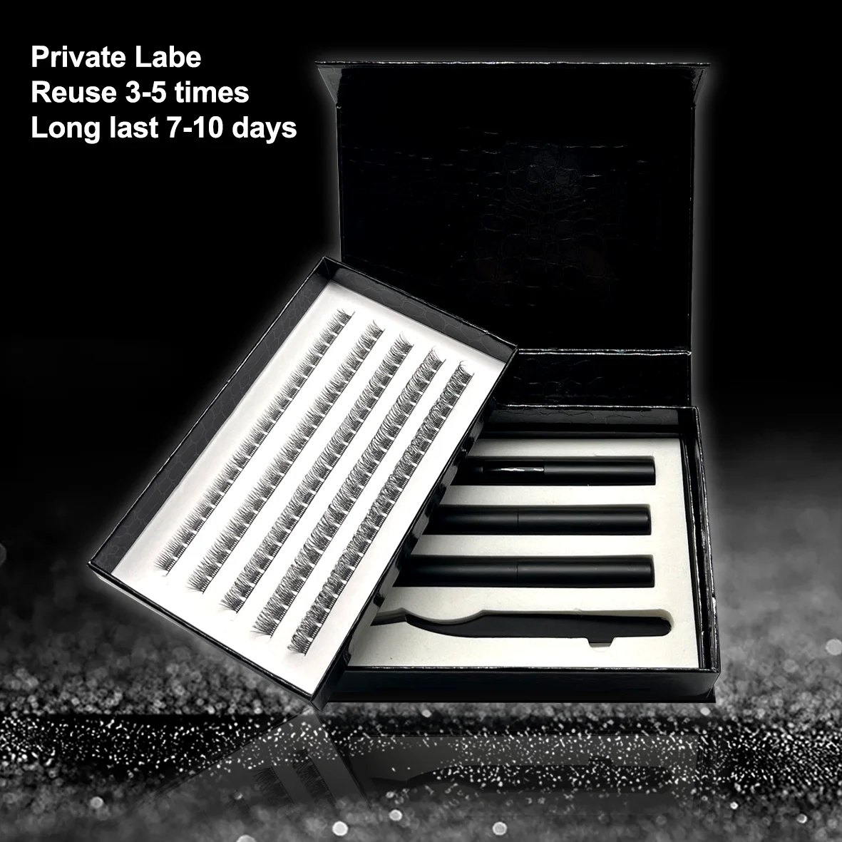 DIY lashes segmented eyelashes with mirror diy lash extensions diy eyelash extensions kit