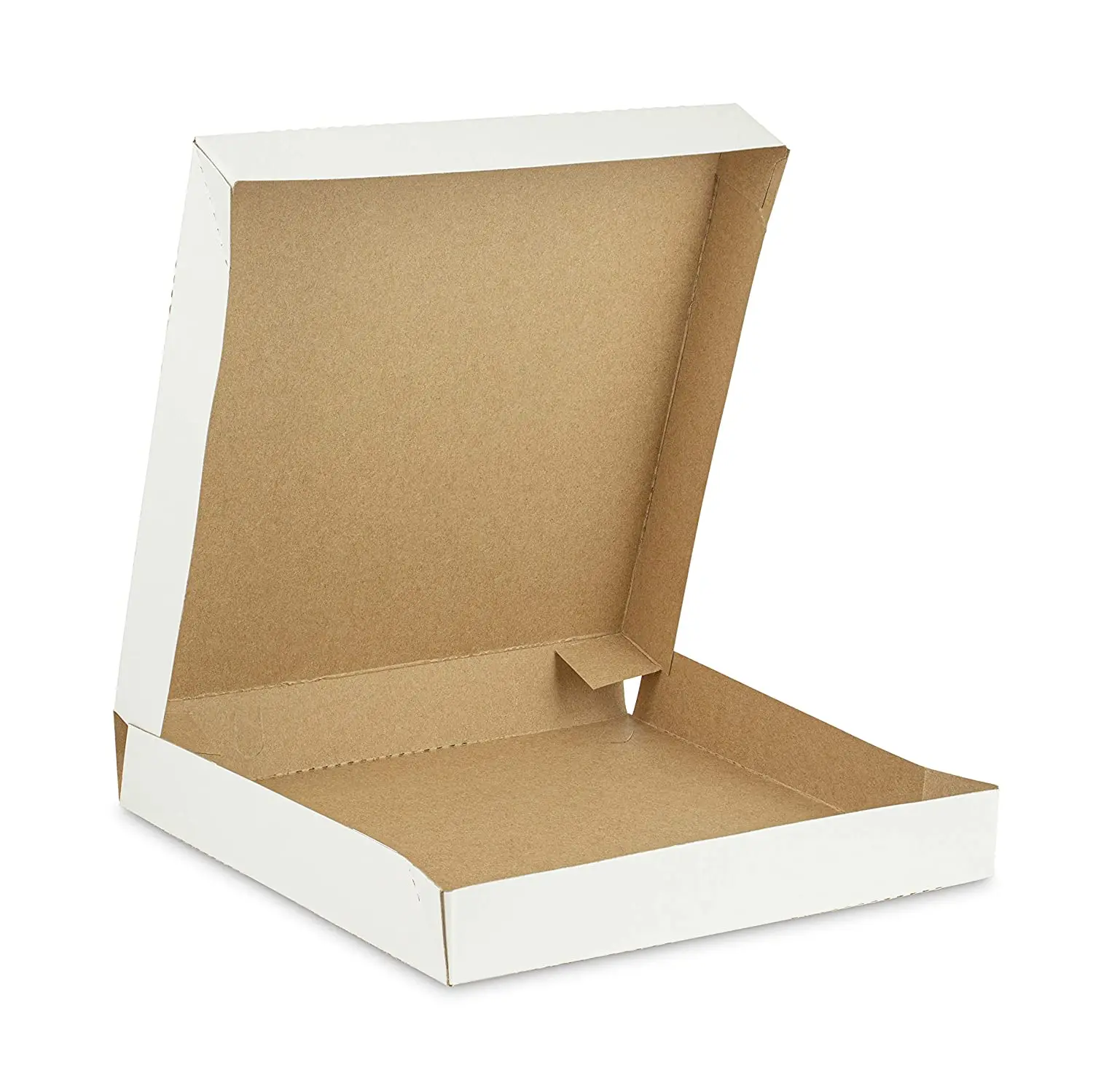 Food Delivery Kraft Custom Logo Good Price Wholesale Pizza Disposable Square Rigid Corrugated Paper Box