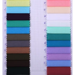 Customized Plain Woven Textiles TC Poplin Materials Polyester Cotton Lining Fabric