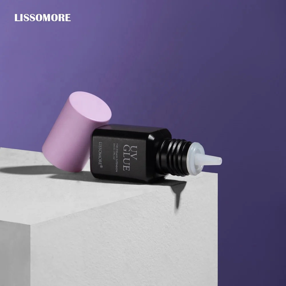 LISSOMORE Professional Waterproof UV Eyelash Glue for Eyelashes Extension Lash Extension Adhesive