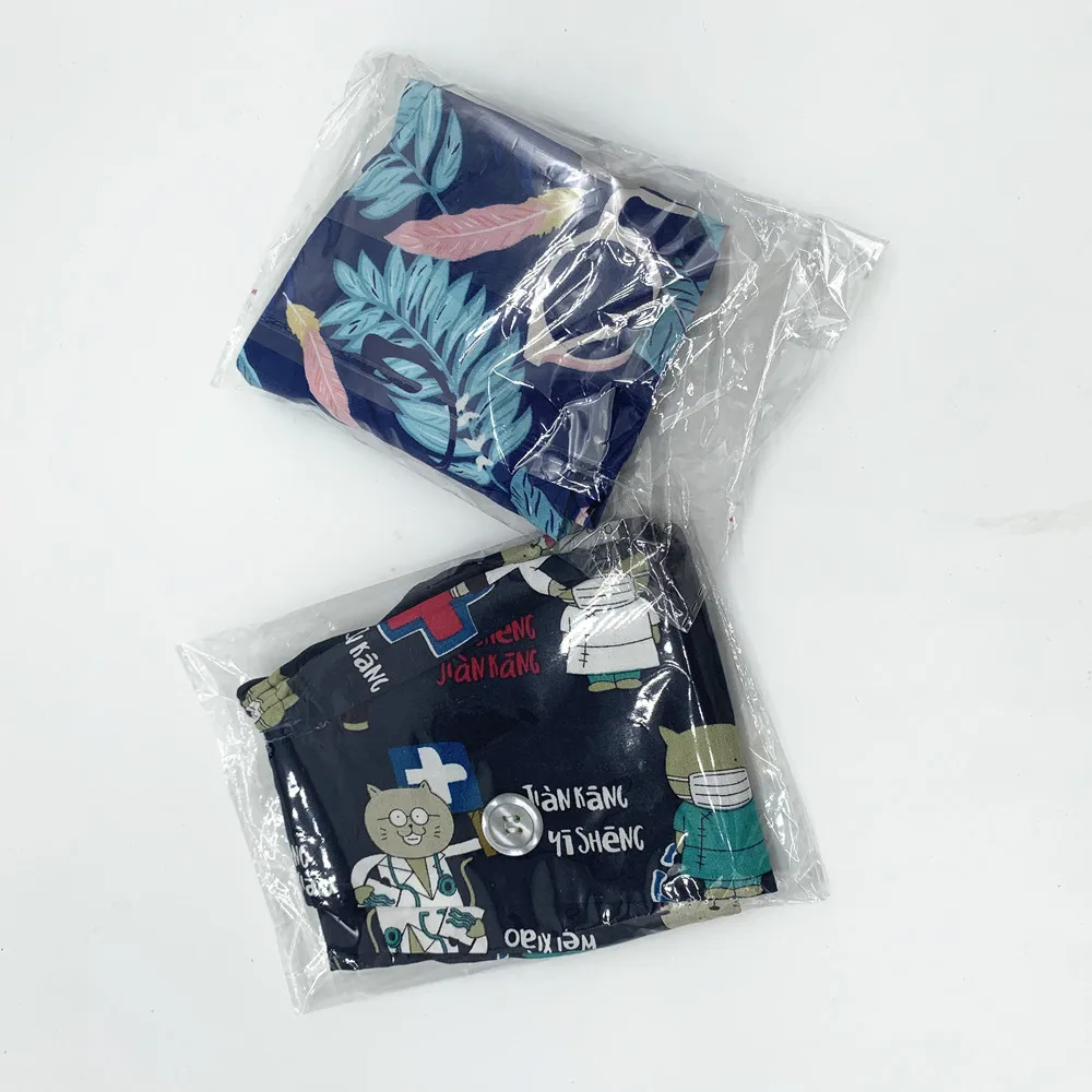 Unisex Cartoon Cute Printed Nursing Hats Cap 100% Cotton Nurse Cap Nursing Uniforms medical scrubs Caps design for short hair