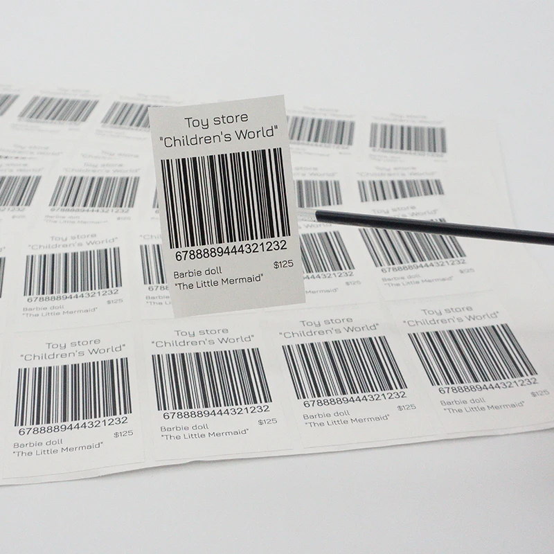 Custom Industrial Serial Number Stickers Sheet Label Roll with Serial Number