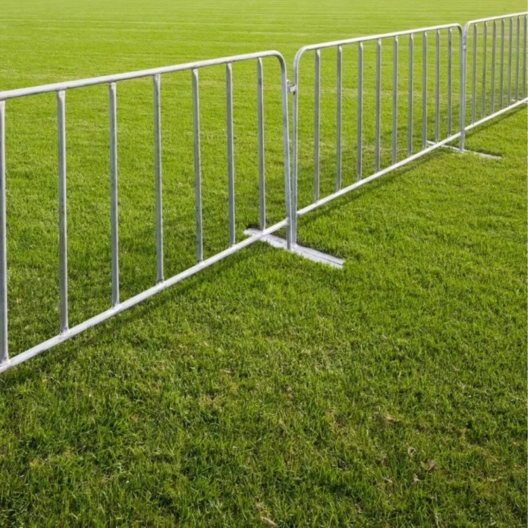 Cheap  crowd control barrier metal road safety barrier temporary crowd control fence