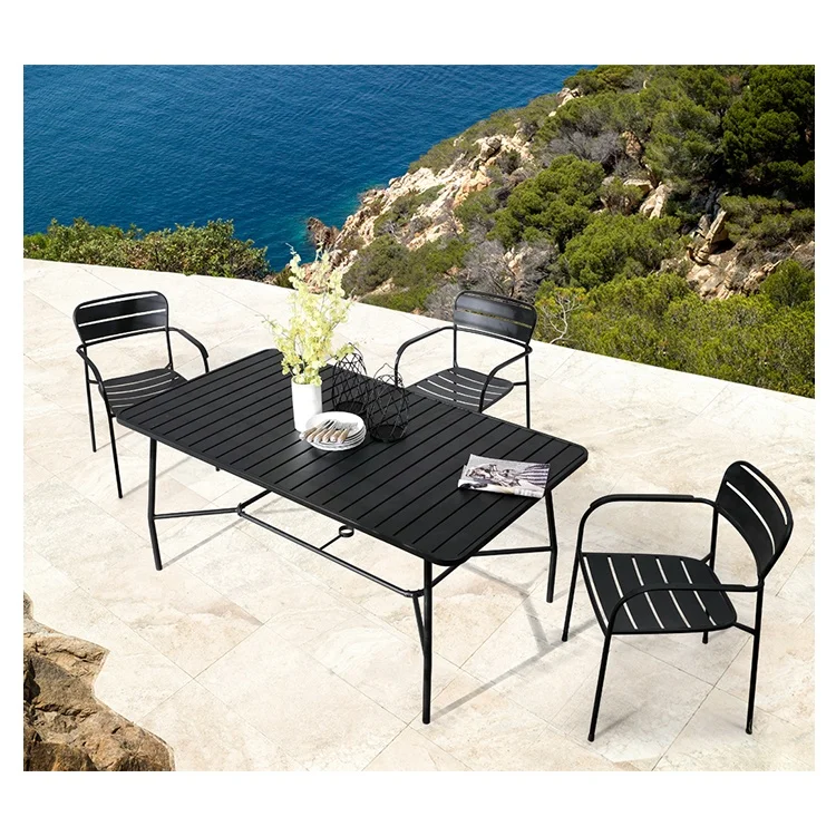 high quality garden 7pc chair and table iron outdoor garden sets furniture restaurant outdoor set