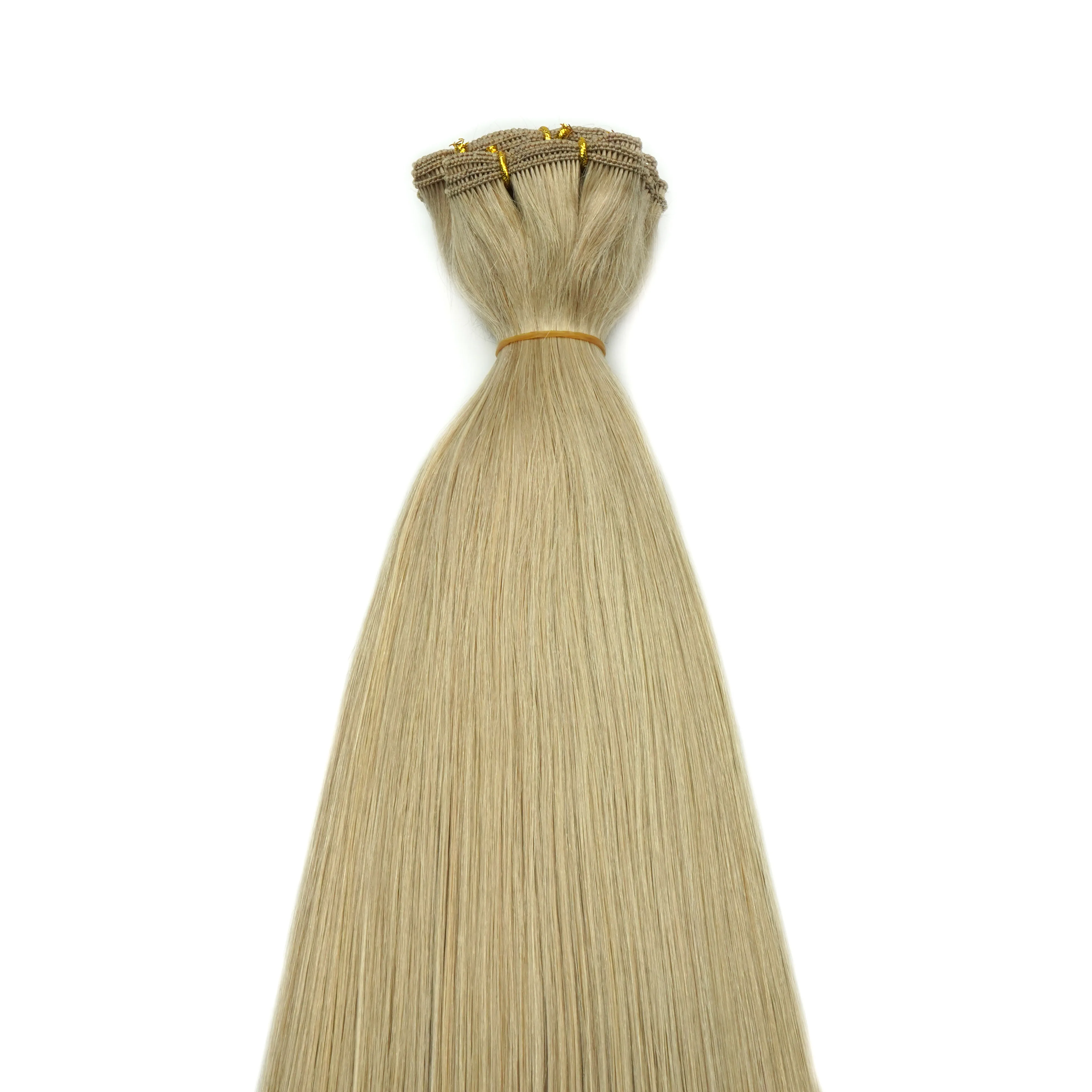 Genius weft double drawn virgin hair cuticle intact human hair Manufacturer Unprocessed Russian hair hand tied weft 2.0