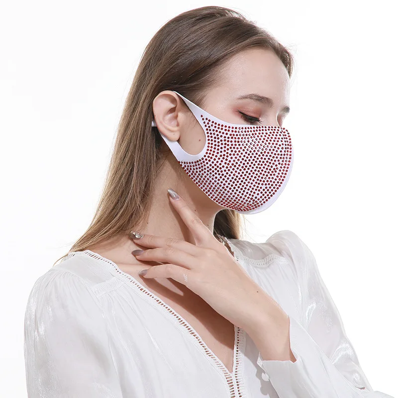 SHIHAN Wholesale 2020 Yiwu New Style Rhinestone Party Fashion Mask for women