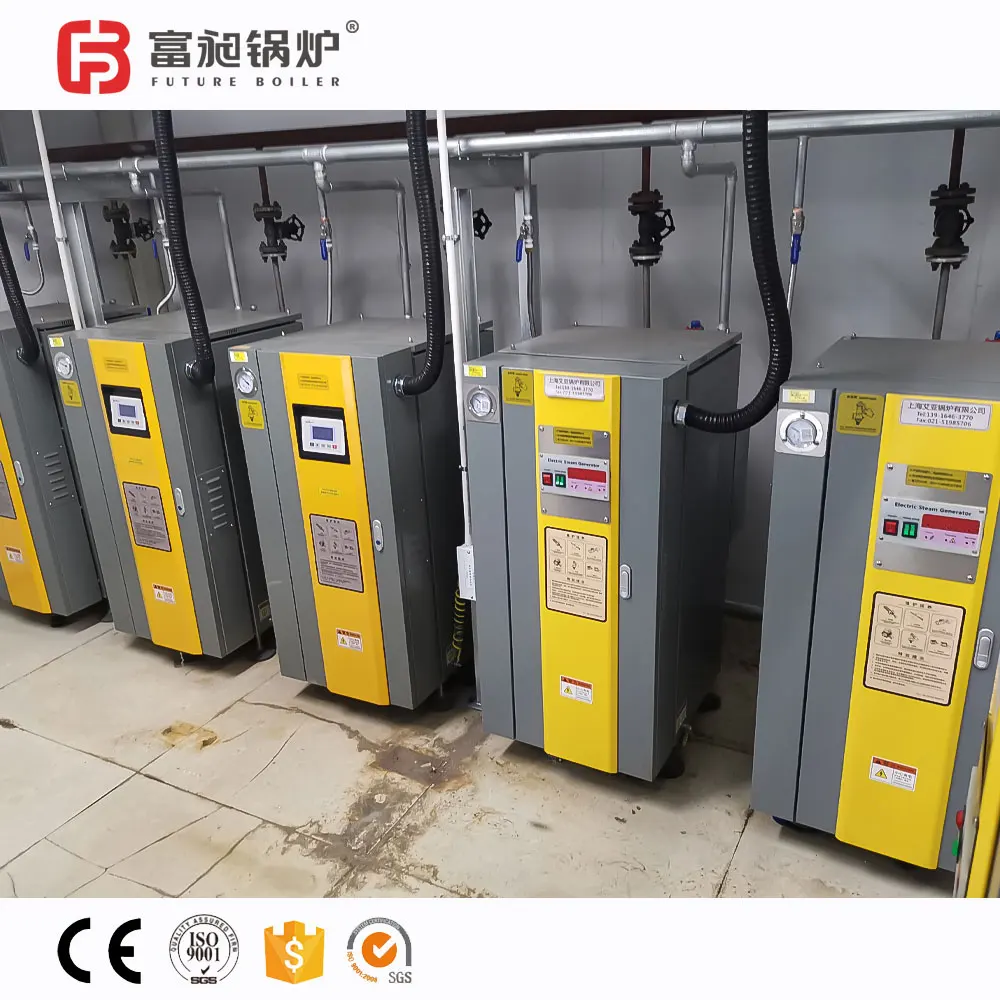 Customer Case at Ethopia Site 720kw 1t/H Capacity Electric Steam Boiler for Socks Factory