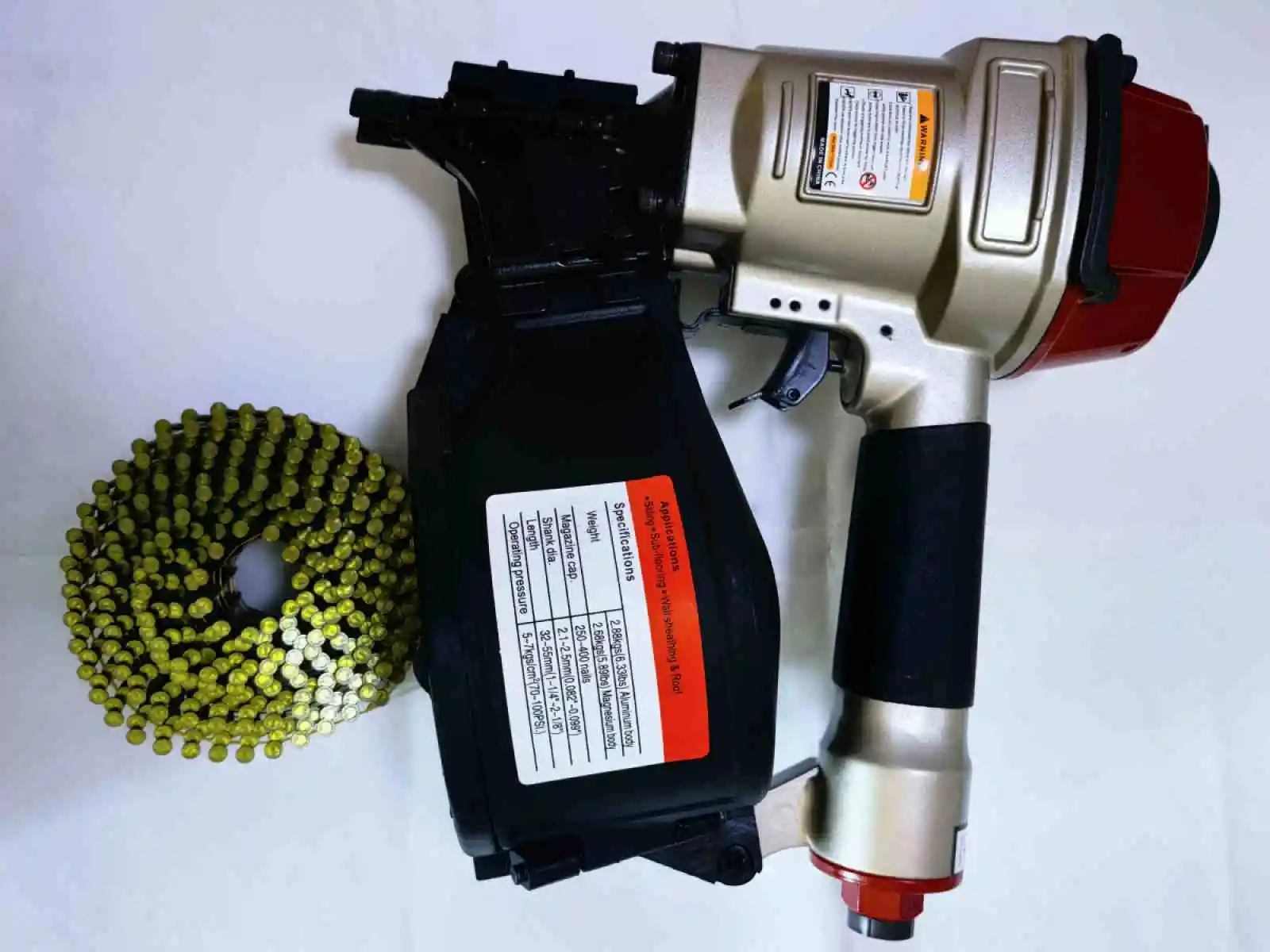 Coil Nail Gun Factory ,CN55 CN70 CN80 CN90 CN100 Air Nail Gun For Pallet Coil Nails