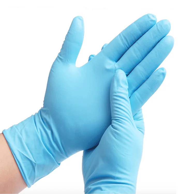 China manufactures gant nitrile bleu black size S/M/L/XL les cheap gants en  nitrile