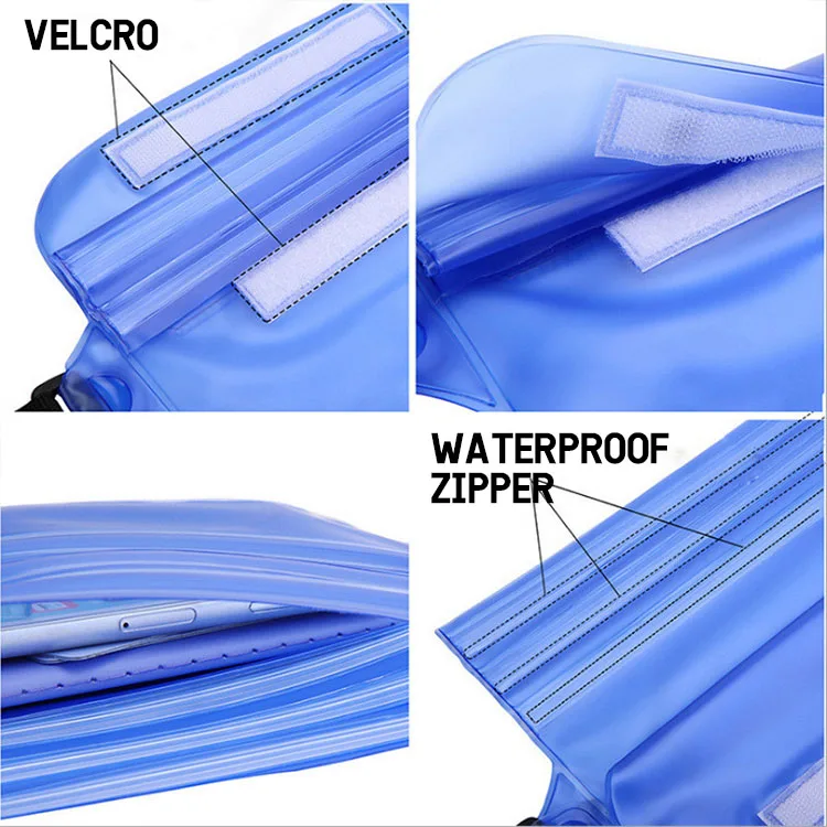 High Quality Boys Female Unisex Waterproof Custom Logo Waist Pouch Bag Transparent Clear Fanny Pack Waist Bag