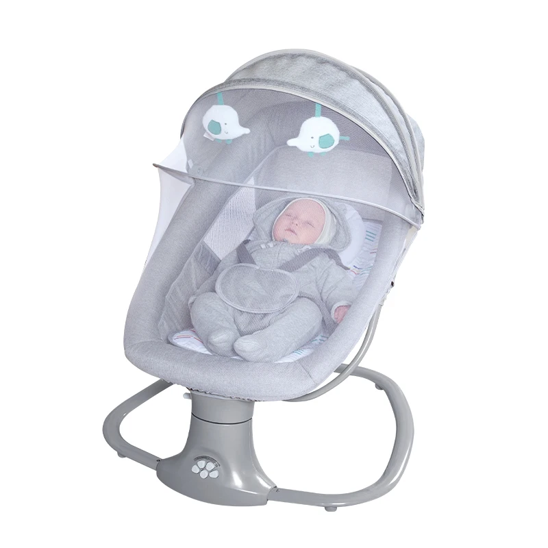 Mastela Deluxe 3 in 1 Portable Automatic Cradle Rocker Rocking Chair Electric Baby Swing And Bouncer with Music For Newborn